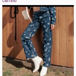 NWT Cali 1850 Western Cowboy Jeans Size 3/26